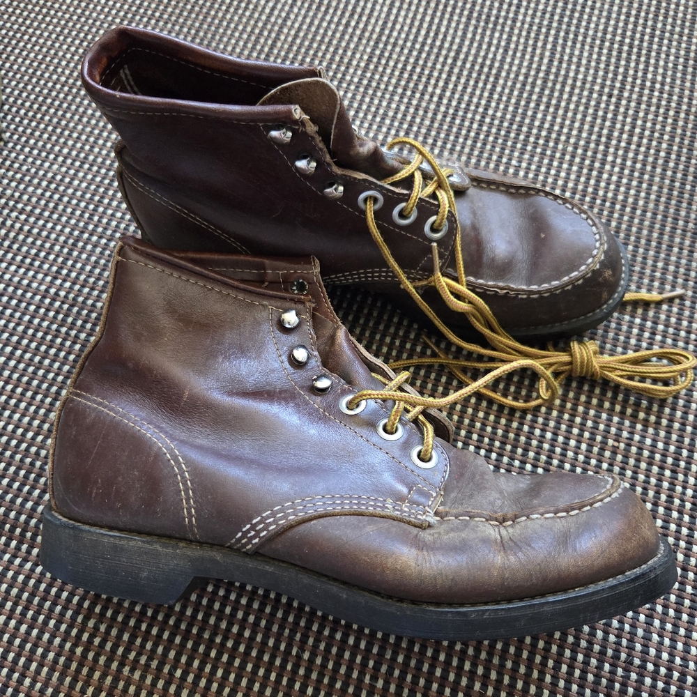 Mens Lace Up Work Boots - Size 8.5